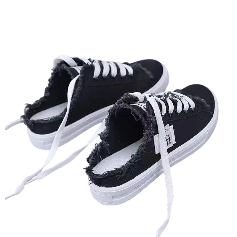 👟 ¡50 % DE DESCUENTO! 👖 Zapatillas tipo mule de denim para mujer: fáciles de poner, con suela cómoda y perfectas para un look veraniego desenfadado ☀️
